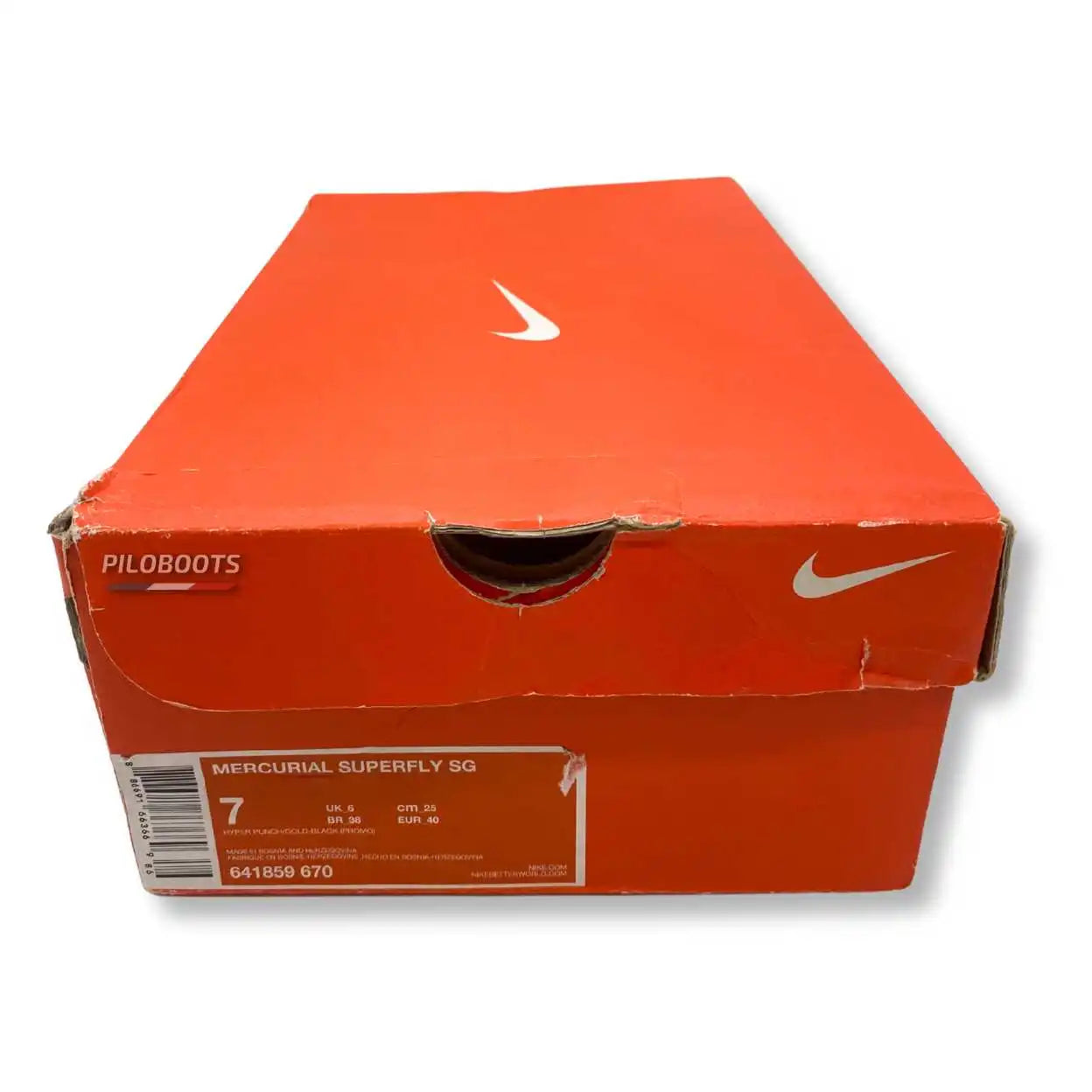 Chaussures de foot Nike Mercurial Superfly 4 World Cup 2014 SG – crampons vintage rares & iconiques portés durant la Coupe du Monde