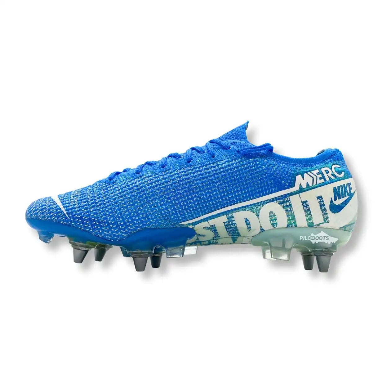 crampons football boots nike mercurial vapor 13 sg blue hero piloboots