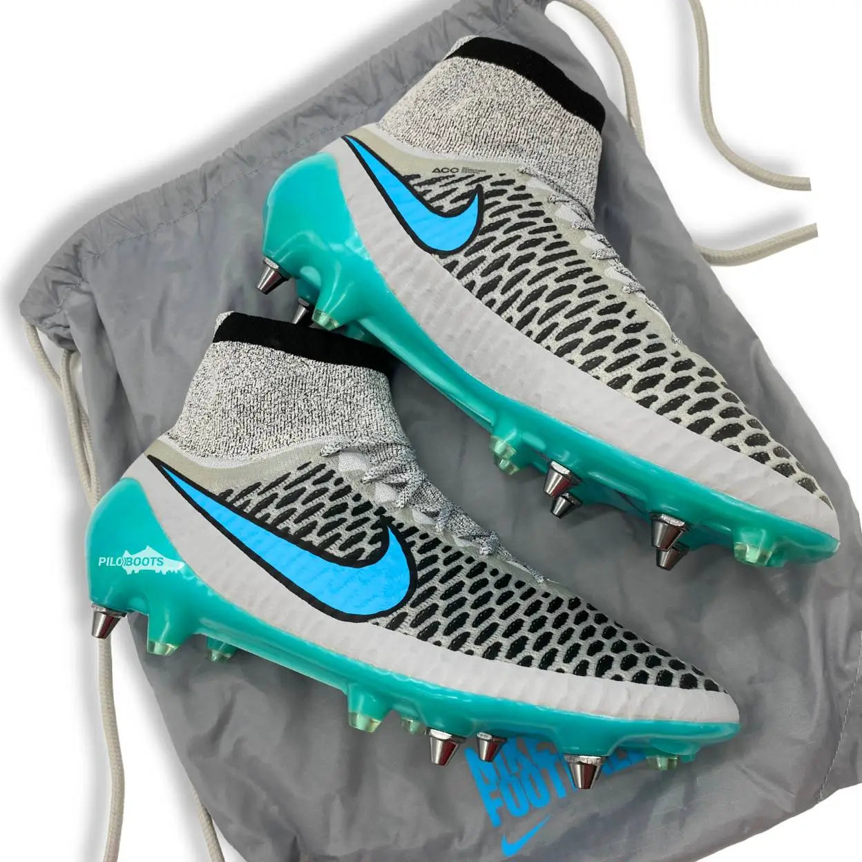 crampons football boots nike magista obra 1 sg pro silver storm pack piloboots