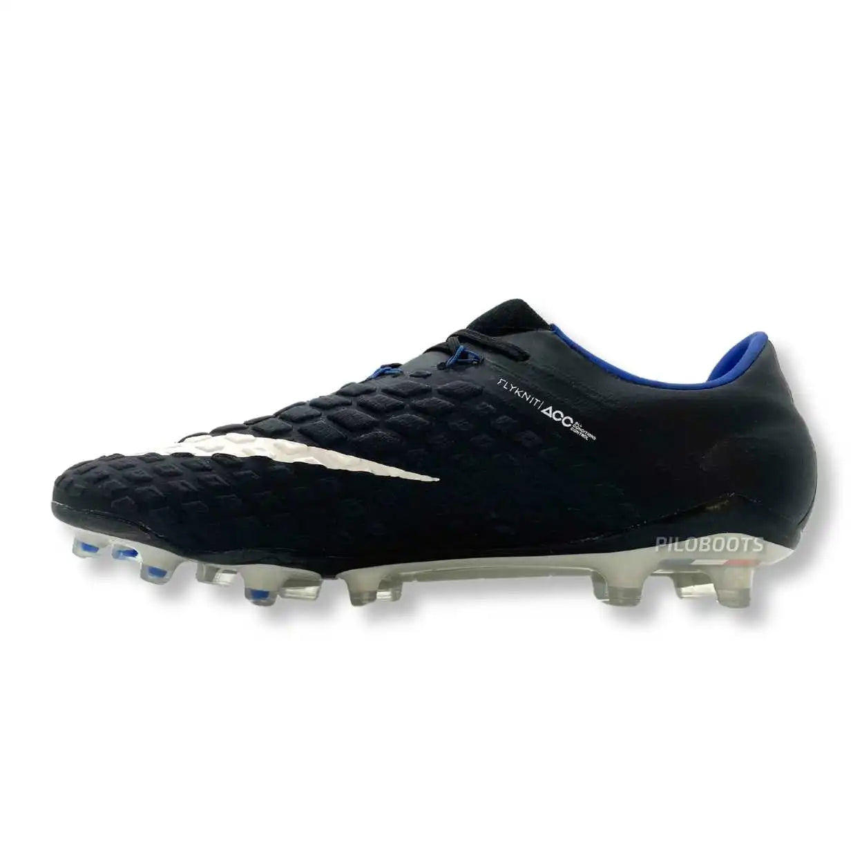 Nike Hypervenom Phantom 3 Pitch Dark Pack Piloboots – chaussures de foot avec crampons au design vintage, modèle rare et iconique.