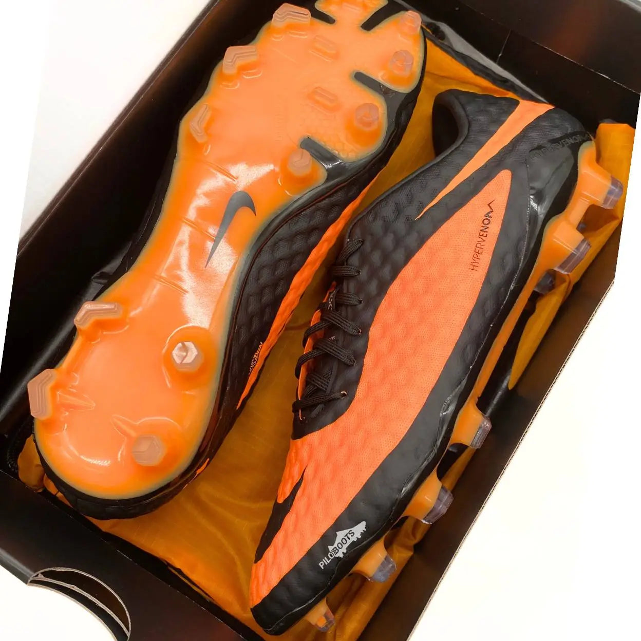 crampons football boots nike hypervenom gn citrus piloboots