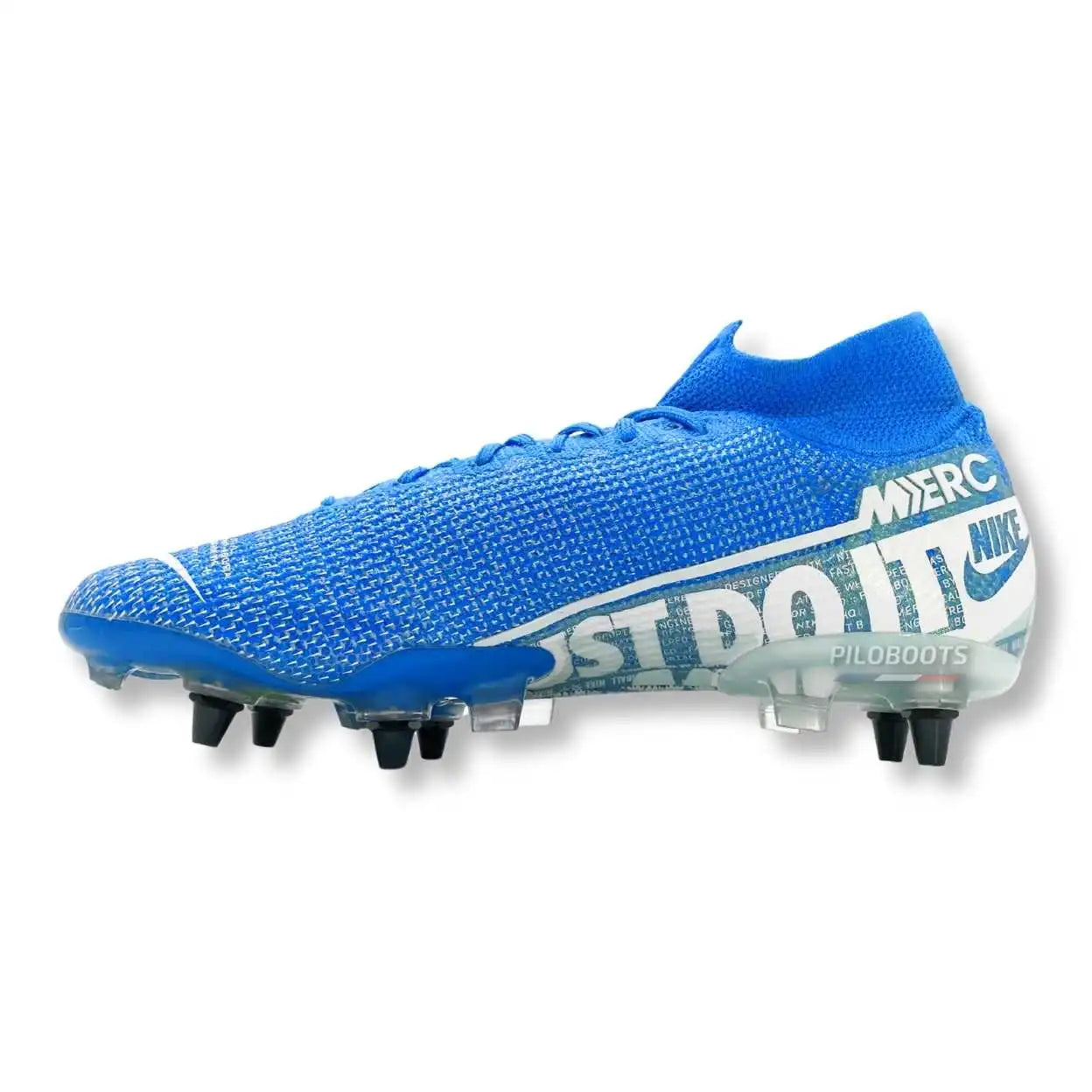 Chaussures de football Nike Mercurial Superfly 7 Blue Hero, crampons iconiques conçus pour la vitesse, coloris bleu électrique, modèle rare et performant